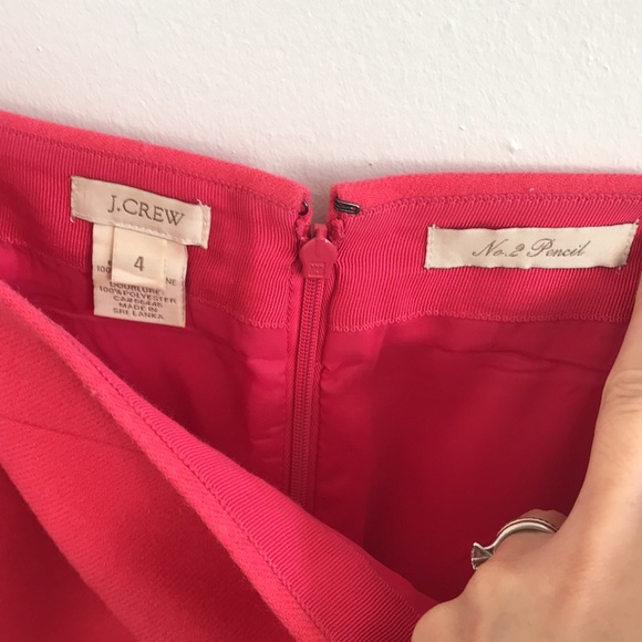 J. Crew no. 2 pencil skirt in coral wool - Picture 4 of 8